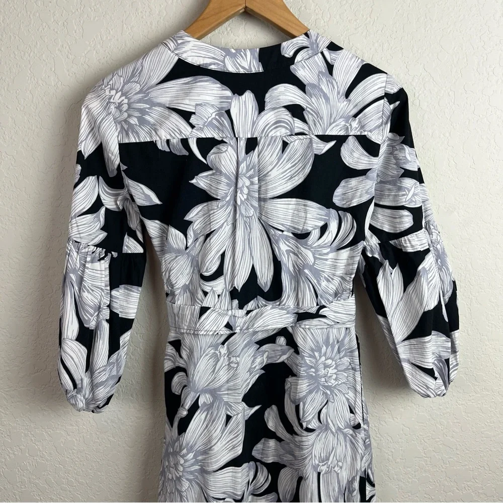 MAEVE Anthropologie Puff Sleeve Midi Dress Floral - Picture 11 of 14